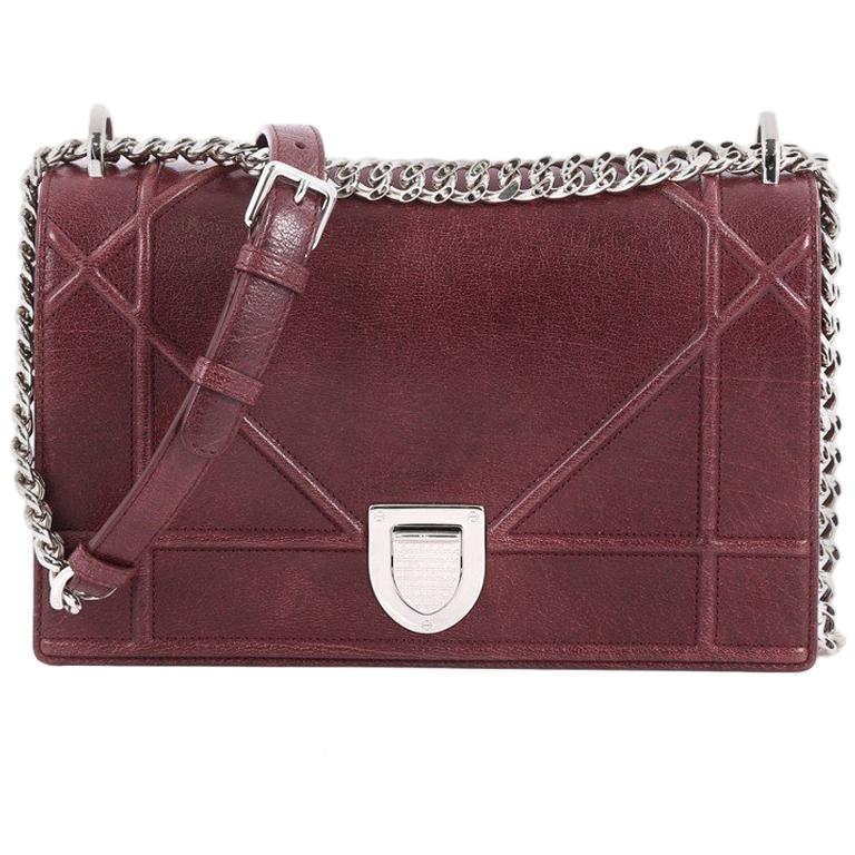 Christian Dior Diorama Flap Bag Grained Calfskin Medium