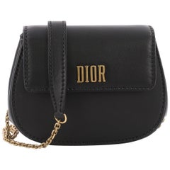 Christian Dior Dio(r)evolution Round Clutch with Chain Leather Small
