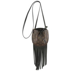 Louis Vuitton Fringed Noe Monogram Canvas with Leather Mini