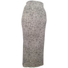 Issey Miyake Pleats Please 1990s Black & White Long Skirt Size Small.