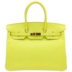 Hermes Soufre Birkin 35cm in Epsom