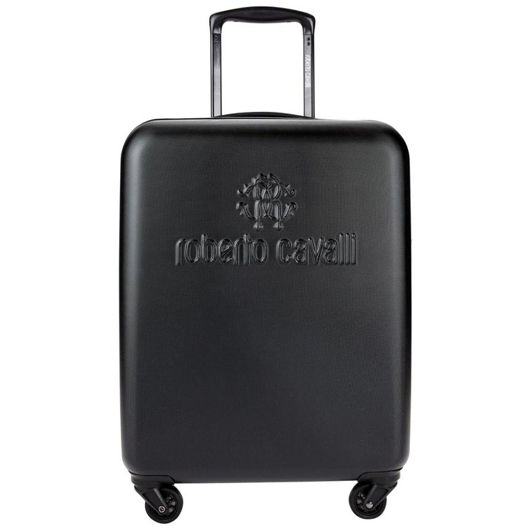 NEW ROBERTO CAVALLI SUITCASE in PLATINUM and BLACK For Sale at 1stDibs | roberto  cavalli luggage, roberto cavalli luggage review, roberto cavalli travel  luggage