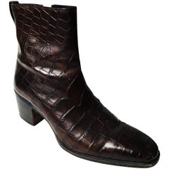 YSL Alligator Boots