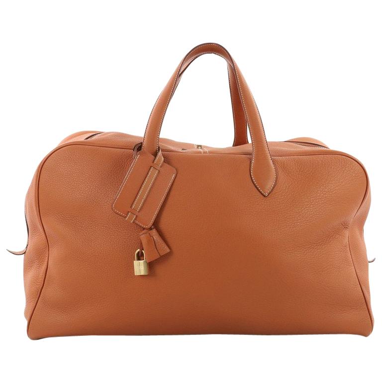 Hermes Victoria II Travel Bag Clemence 50