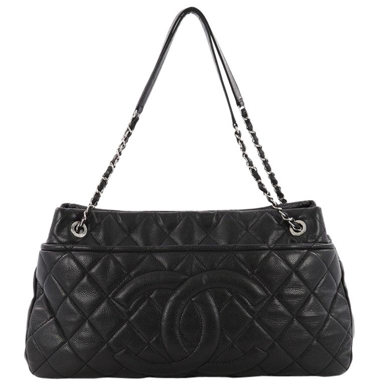 Chanel Timeless CC Shopping Tote Quilted Caviar Large