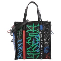 Balenciaga Bazar Convertible AJ Tote Printed Leather Small