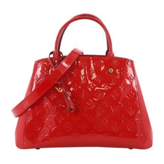 Louis Vuitton Montaigne Handbag Monogram Vernis MM 