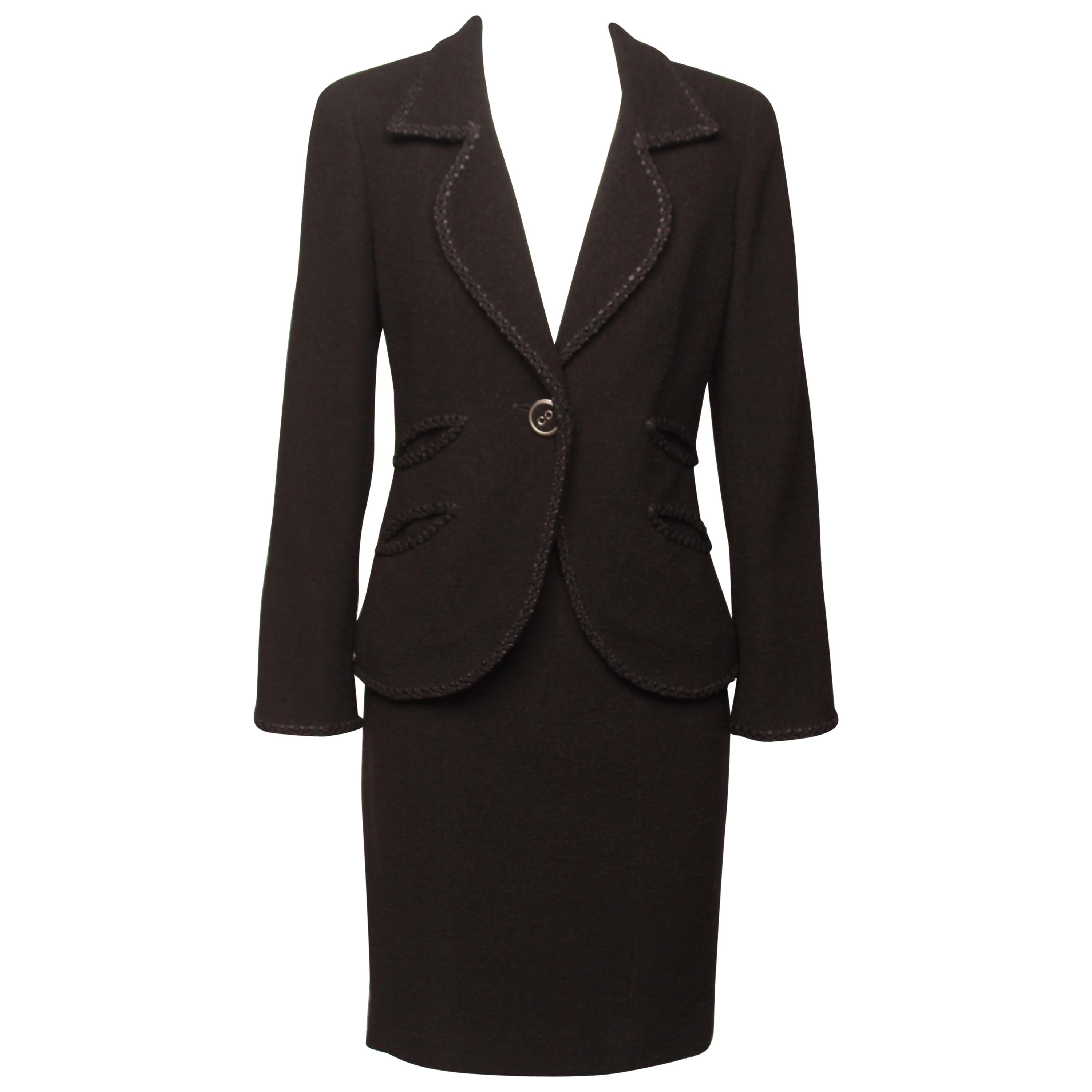 CHANEL Boucle' Skirt Suit Ensemble