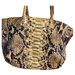 Ana designed  huge python tote bag 