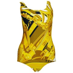 Hermes Vintage One Piece Swimsuit Size 40