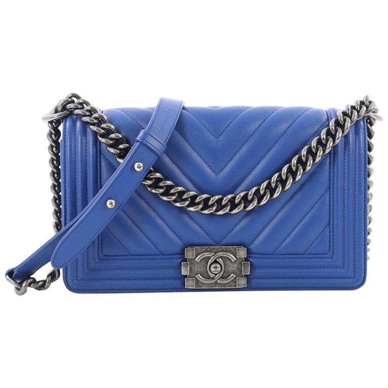 Chanel Boy Flap Bag Chevron Lambskin Old Medium at 1stDibs chanel boy