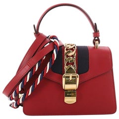 Gucci Womens Sylvie Mini Bag Black Velvet / Green / Red – Luxe Collective