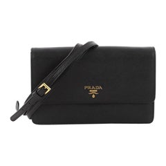 Prada Flap Crossbody Bag Vernice Saffiano Leather Small