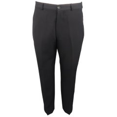 ARMANI COLLEZIONI Size 32 Black Solid Wool Dress Pants