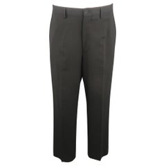 DOLCE & GABBANA Size 34 Black Solid Wool Blend Dress Pants