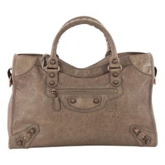 Balenciaga City Giant Studs Handbag Leather Medium