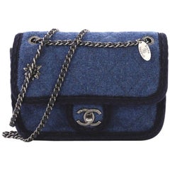 Chanel Paris-Salzburg Flap Bag Quilted Wool Mini 