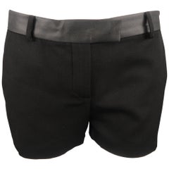 MONTANA Size 4 Black Tailoring Shorts