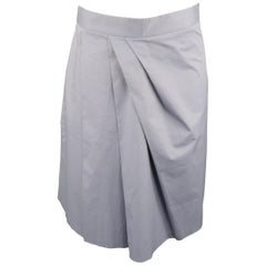 MOSCHINO Size 4 Gray Cotton Skirt