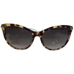 Gucci Tortoise and Silver Sunglasses