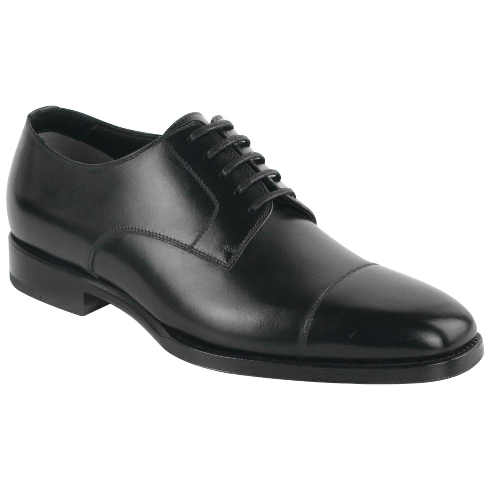 Tom Ford Men's Black Wessex Leather Derby Luxury Shoes For Sale