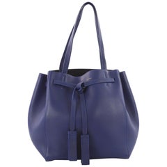 Celine Phantom Tie Cabas Tassel Tote Leather Small