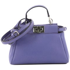 Fendi Peekaboo Handbag Leather Micro