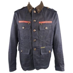 Vintage DSQUARED2 44 Indigo Solid Denim Jacket