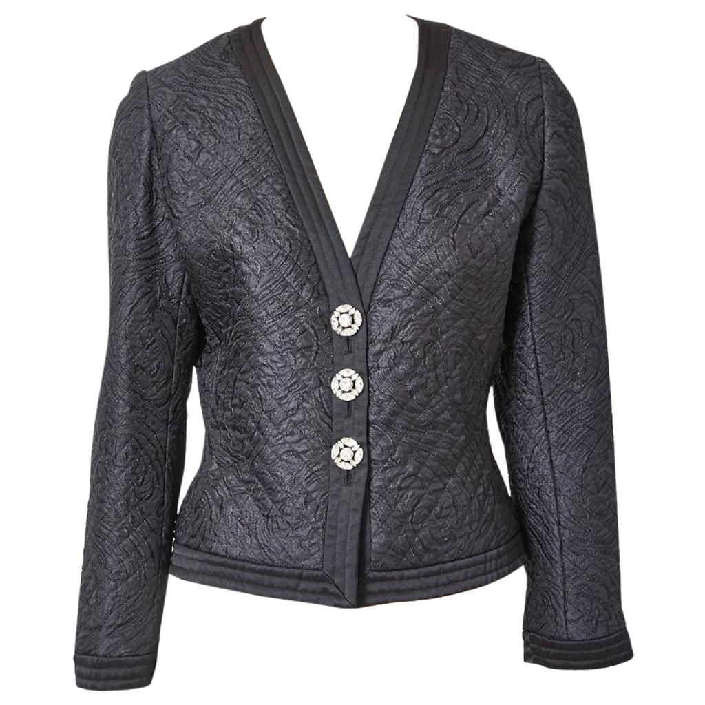 Yves Saint Laurent Rive Gauche Quilted Evening Jacket