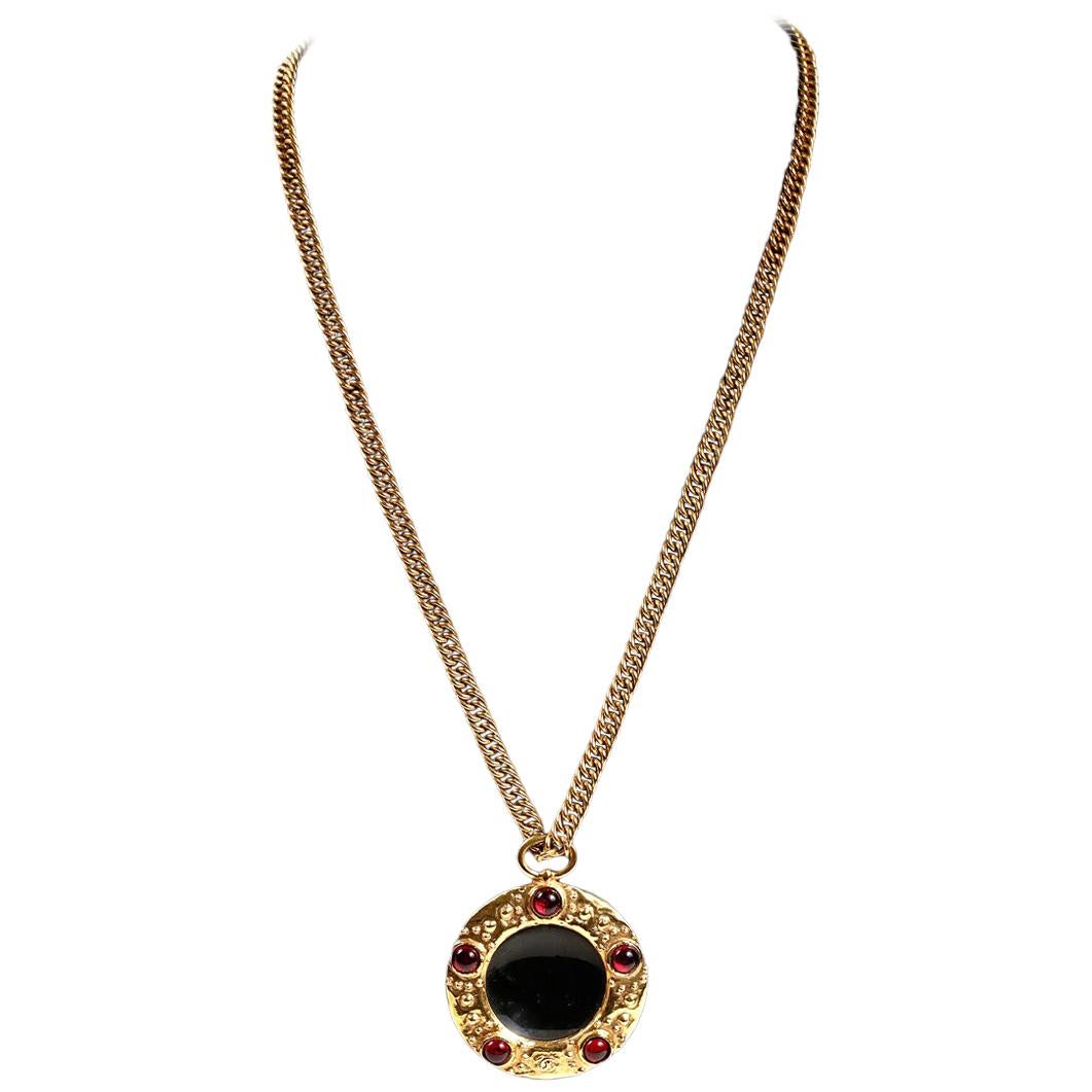 Chanel Gripoix Monocle Vintage Necklace- 1980's