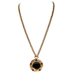 Chanel Gripoix Monocle Vintage Necklace- 1980's