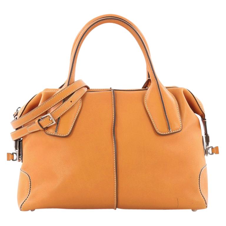 Tod's D-Styling Convertible Bauletto Handbag Leather Medium 