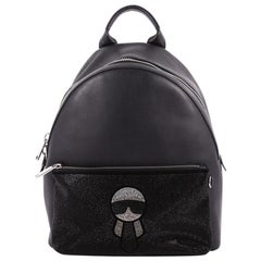 Fendi Karlito Backpack Leather with Crystals Medium