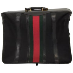 Gucci Antique Garment Suit Case Red/Green Web