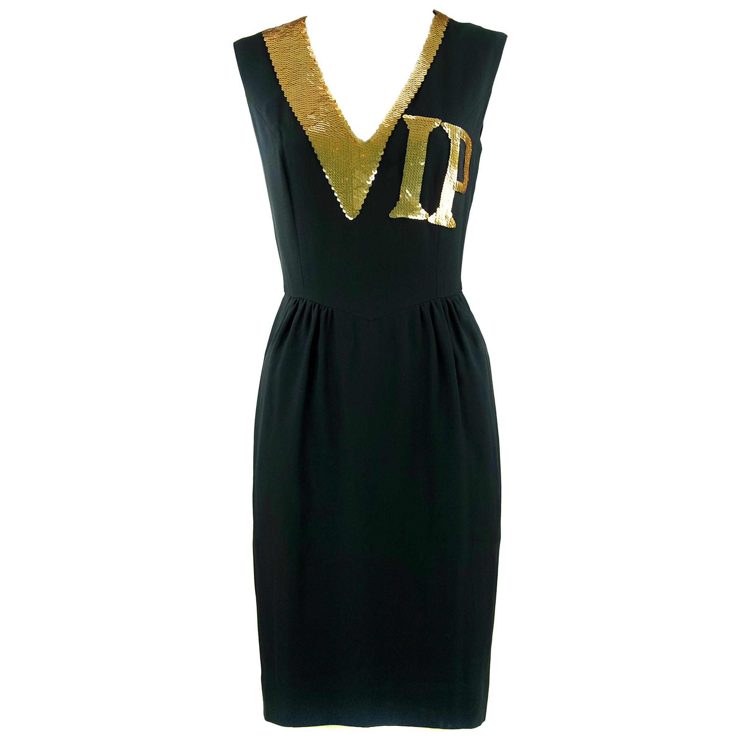 Vintage Moschino VIP Sequin Dress - Size XS For Sale