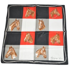 Vintage McFrango (France) "Portrait of Horses" Scarf