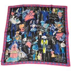 Pañuelo de seda multicolor "Historia de LaCroix" Christian Lacroix Bold Whimsical