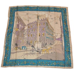 Ferragamo by Creoxiohp A. Monnini "Limited Edition" "Village of Shoes" Scarf