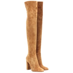 Gianvito Rossi Suede Over-The-Knee Boots