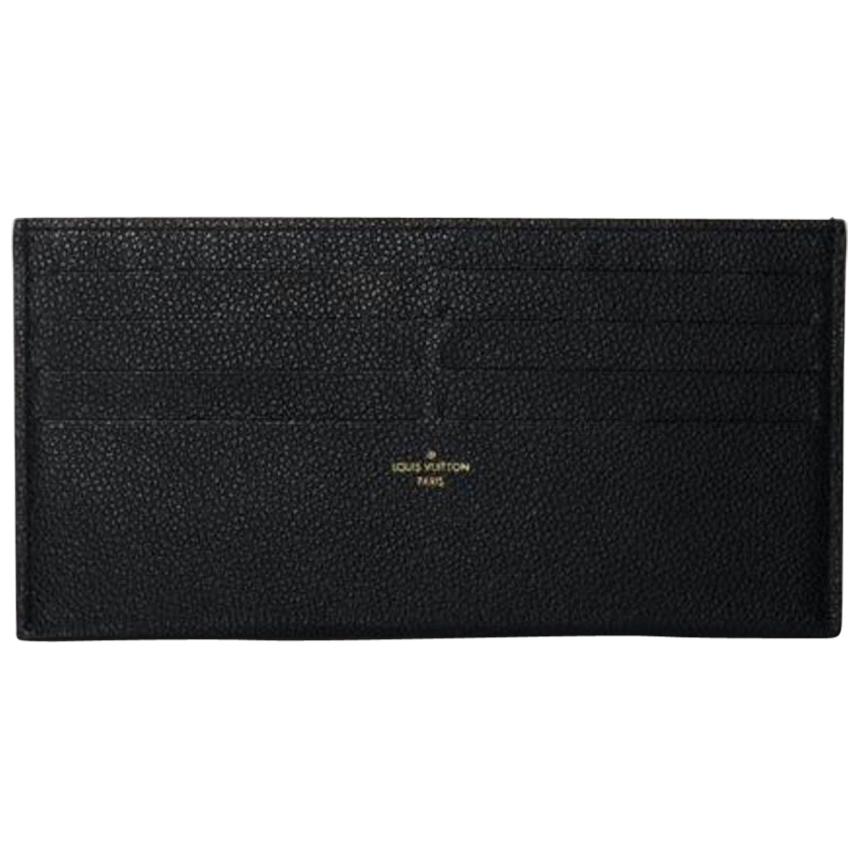 Louis Vuitton Empreinte Pochette Felicie Card Holder Wallet Insert in Black  For Sale