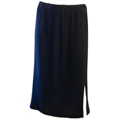 1990s Issey Miyake Black "Pleats Please" New with Tags Vintage Skirt