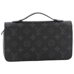  Louis Vuitton Zippy Wallet Limited Edition Monogram Eclipse Canvas XL 