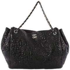 Chanel Graphic Edge Tote Patent Vinyl East West