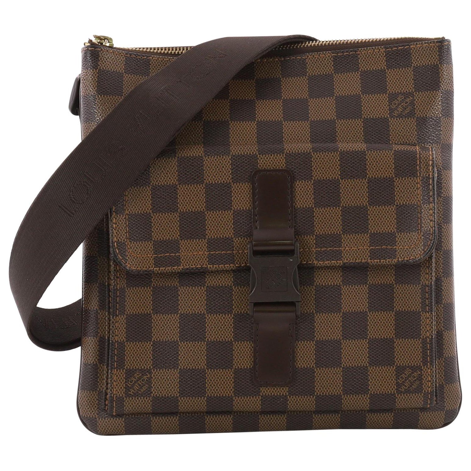 Louis Vuitton The Pochette Melville Damier Ebene Crossbody Bag on