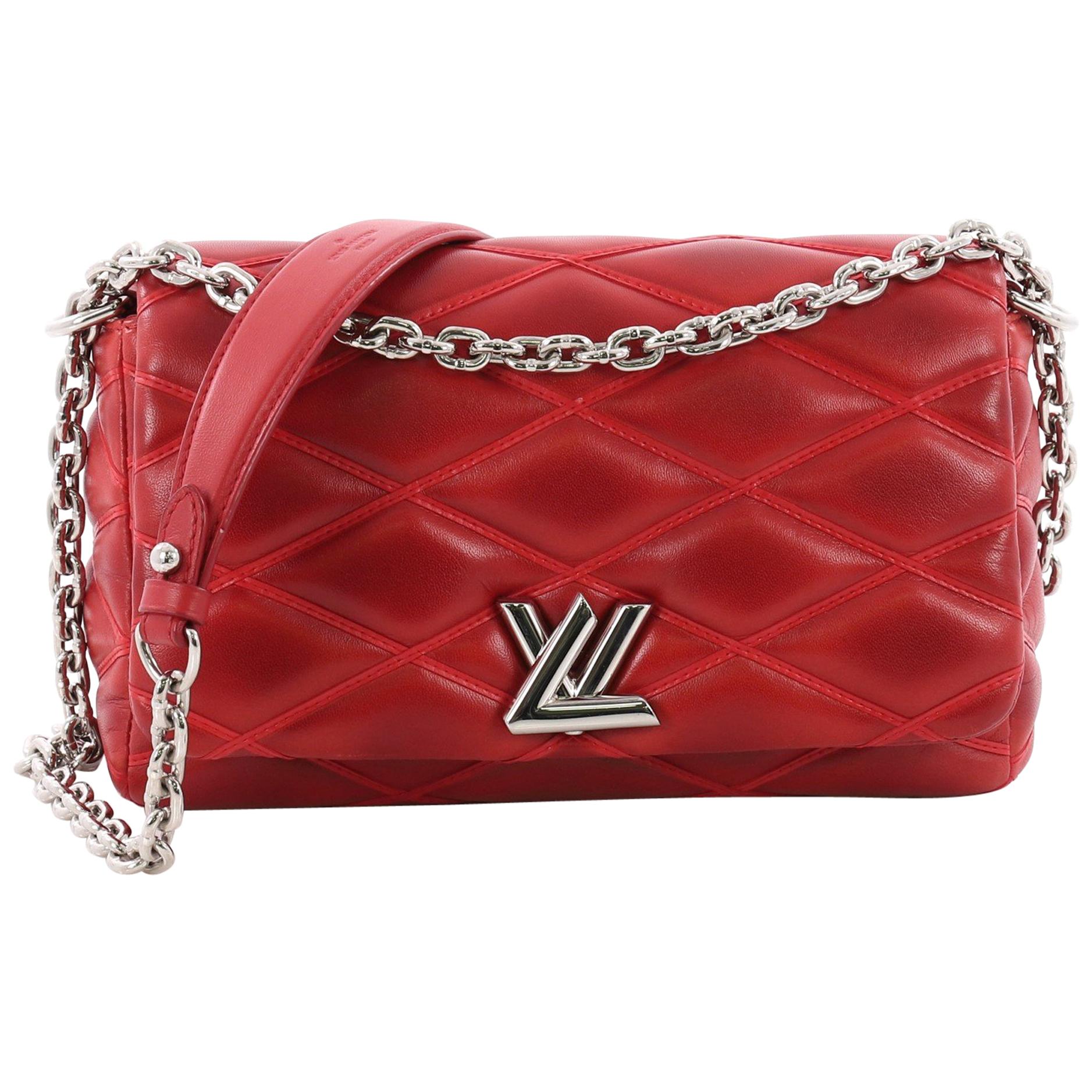 Louis Vuitton Metallic Beige Quilted Leather Go-14 Malletage MM Bag Louis  Vuitton