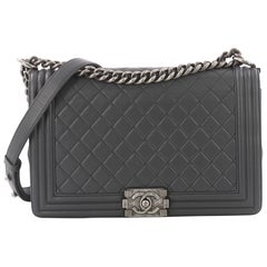 Chanel Boy Flap Bag Quilted Lambskin New Medium