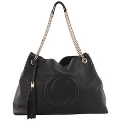 Gucci Soho Chain Strap Shoulder Bag Leather Large