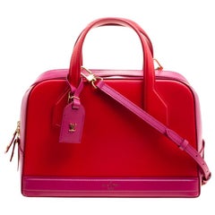Louis Vuitton Red/Pink Leather Dora PM Bag