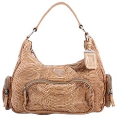 Prada Pocket Shoulder Bag Python Medium