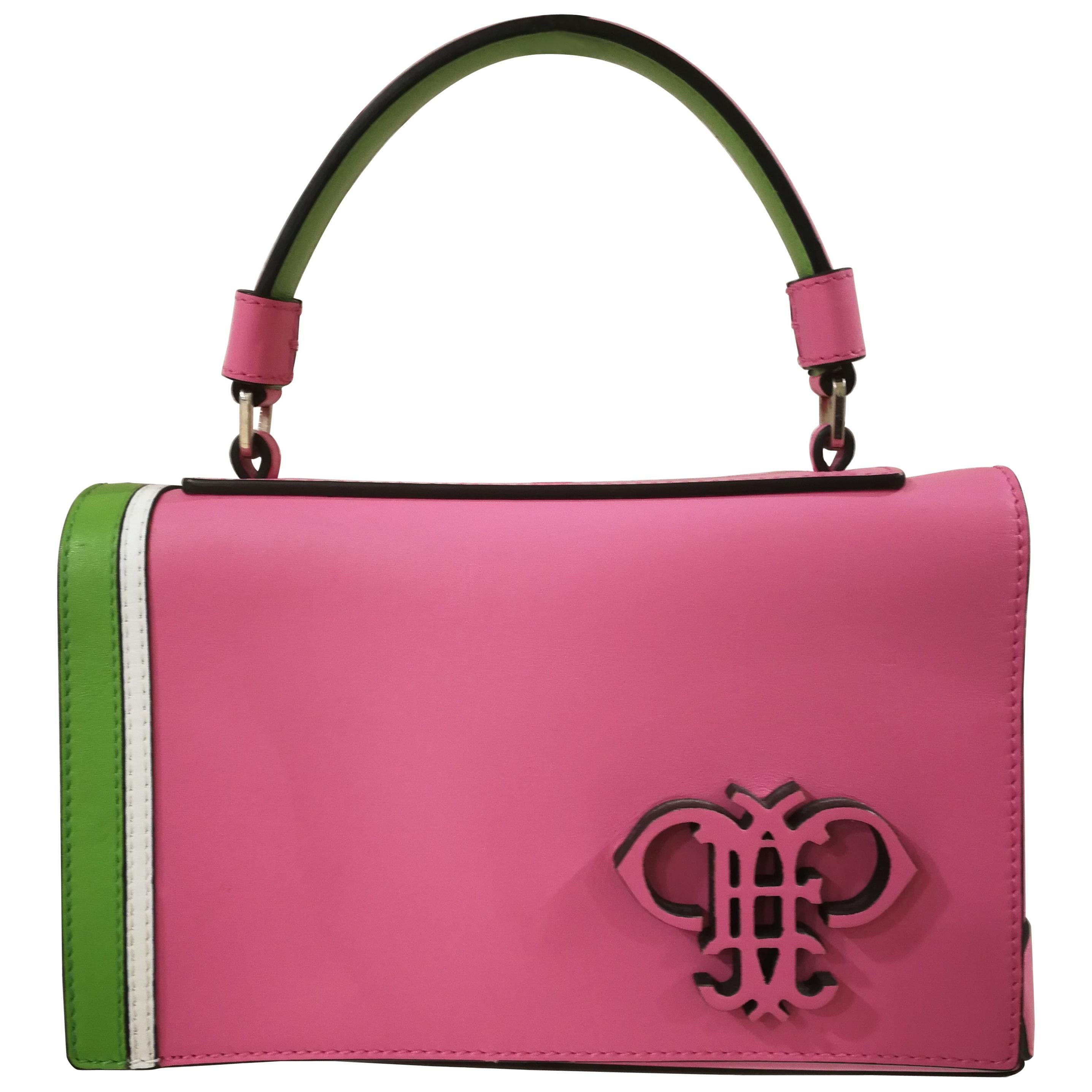 Emilio Pucci Pink Leather Shoulder Bag